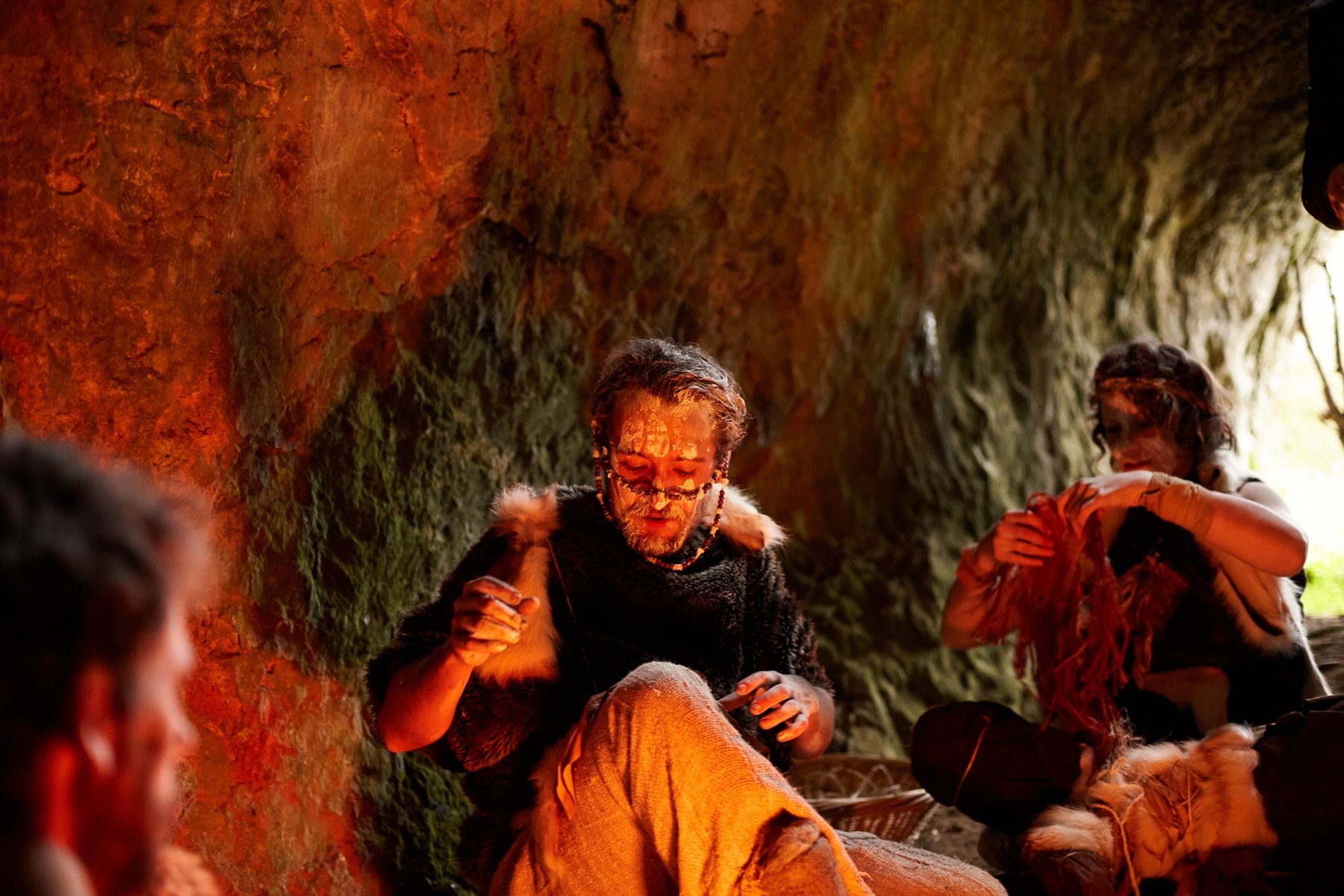 Tournage du Premier moi dans une grotte
